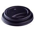 90mm Sipper Dome Lid for 10-24oz Hot Cups, Black