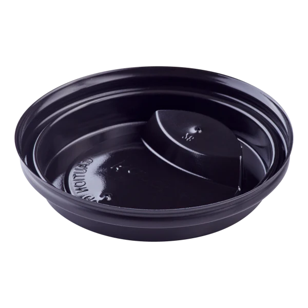 90mm Sipper Dome Lid for 10-24oz Hot Cups, Black