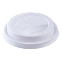 90mm Sipper Dome Lid for 10-24oz Hot Cups, White