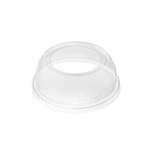 98mm PET Plastic Dome Lids, Wide Opening