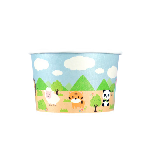 4oz Food Containers (76mm), Safari Print