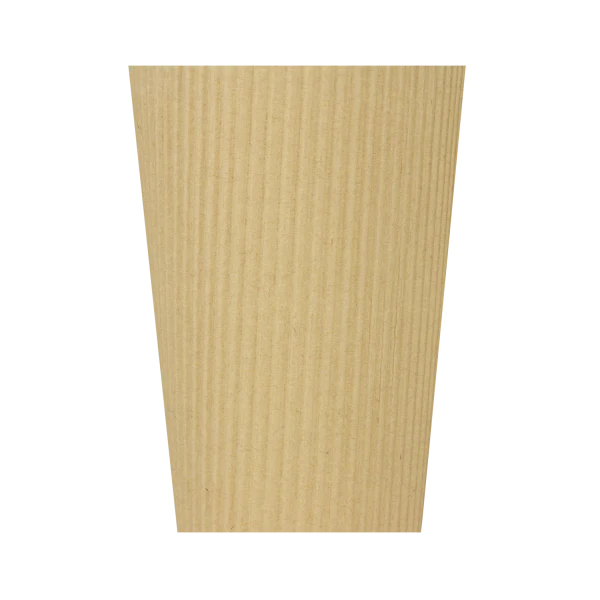 90mm 16oz Ripple Paper Hot Cups, Kraft