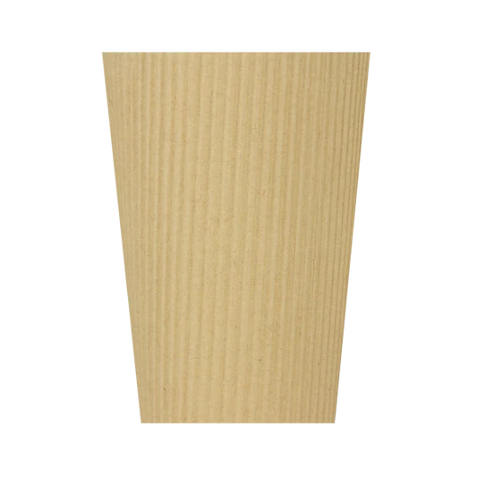 90mm 16oz Ripple Paper Hot Cups, Kraft