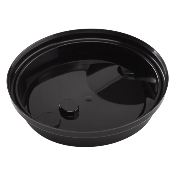 90mm Sipper Dome Lid for 16/24oz Tall Premium PP Plastic Cup, Black