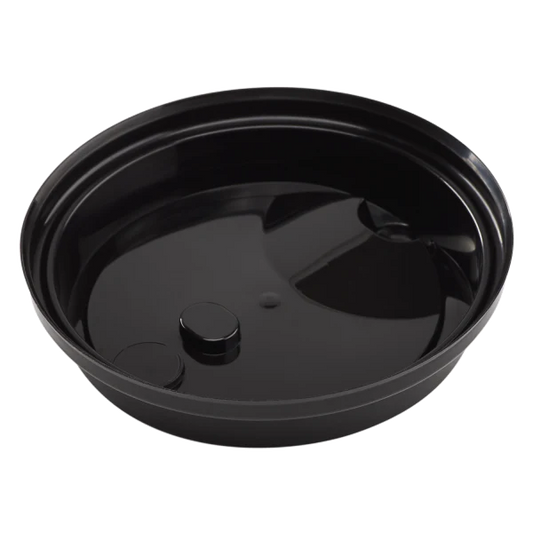 90mm Sipper Dome Lid for 16/24oz Tall Premium PP Plastic Cup, Black