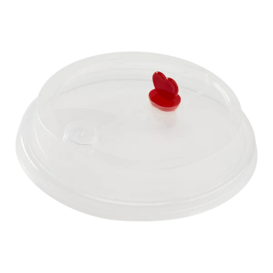 90mm Sipper Dome Lid for 16/24oz Tall Premium PP Plastic Cup, Clear