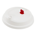 90mm Sipper Dome Lid for 16/24 oz Tall Premium PP Plastic Cup, White