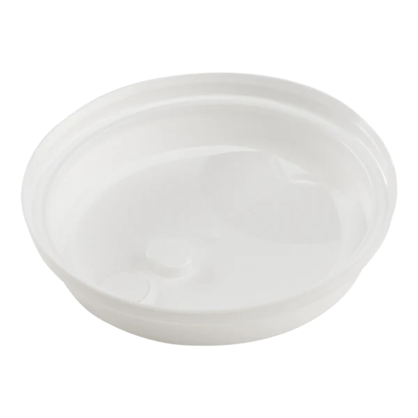 90mm Sipper Dome Lid for 16/24 oz Tall Premium PP Plastic Cup, White