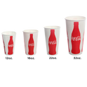 90mm 16oz Paper Cold Cups, Coca Cola Print