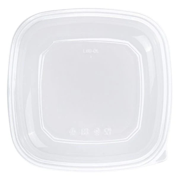 PET Dome Lid for 80 and 160 oz PET Square Bowl, Clear