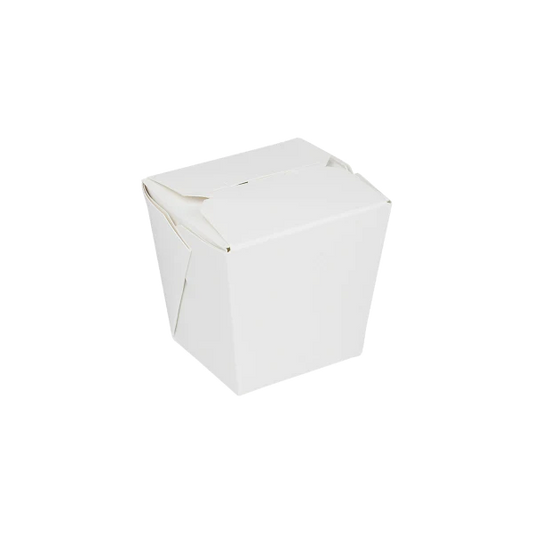 8 oz Food Pail / Paper Take-out Container, White