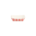 0.5 lb Food Tray - Shepherd's Check (Red)