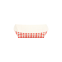 2.5 lb Food Tray, Shepherd's Check (Red)