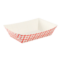 5.0 lb Food Tray, Shepherd's Check (Red)