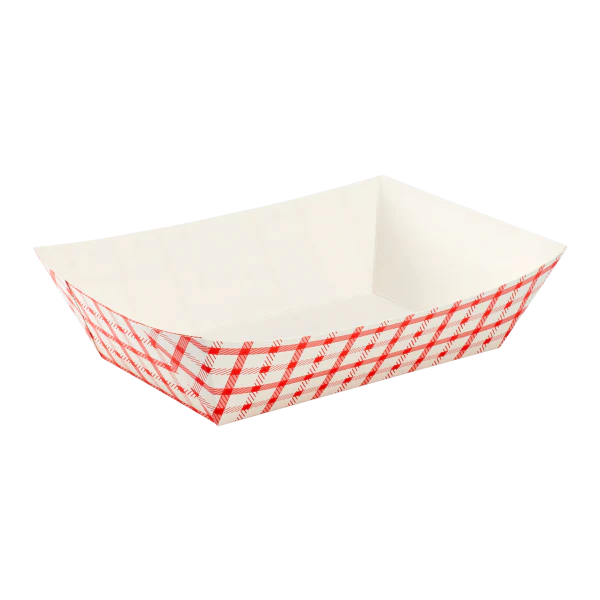 5.0 lb Food Tray, Shepherd's Check (Red)