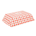 5.0 lb Food Tray, Shepherd's Check (Red)