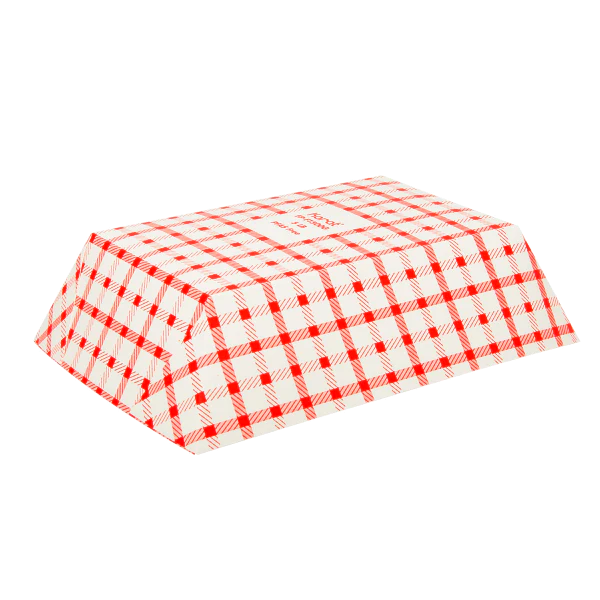 5.0 lb Food Tray, Shepherd's Check (Red)