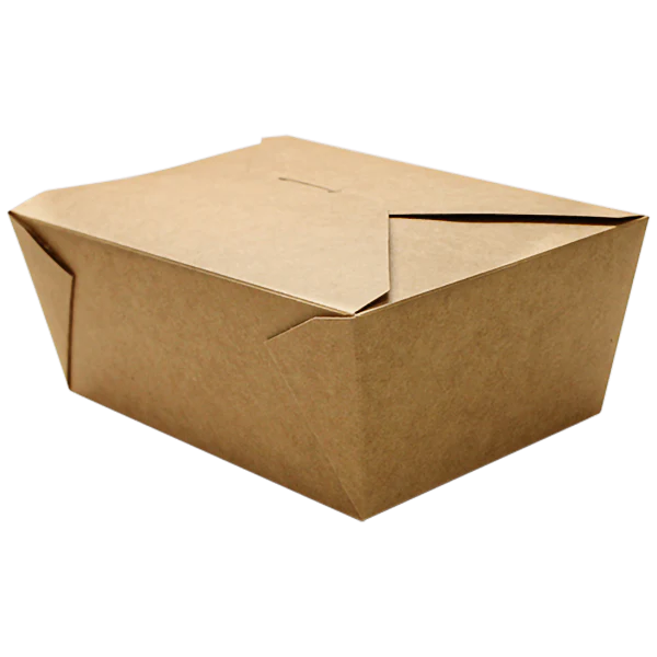 110 fl oz Fold-To-Go Box #4, Kraft