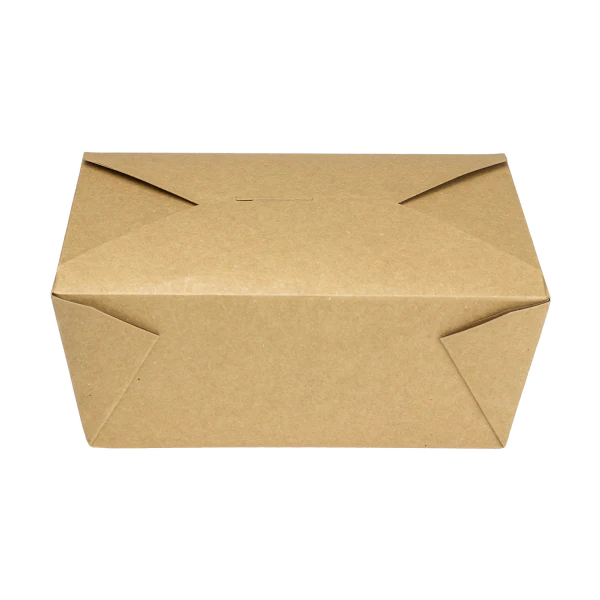 110 fl oz Fold-To-Go Box #4, Kraft