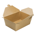 110 fl oz Fold-To-Go Box #4, Kraft