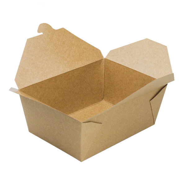 110 fl oz Fold-To-Go Box #4, Kraft