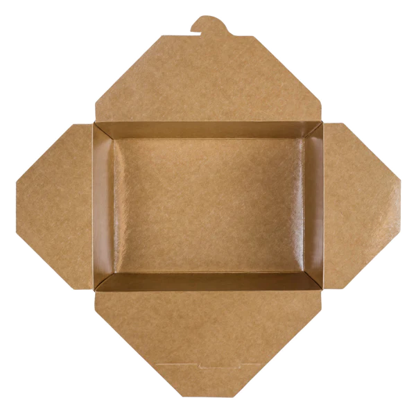 110 fl oz Fold-To-Go Box #4, Kraft