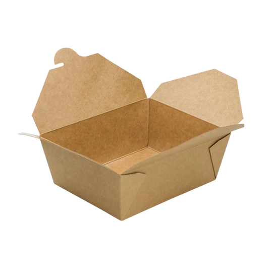 48 fl oz Fold-To-Go Box #8, Kraft