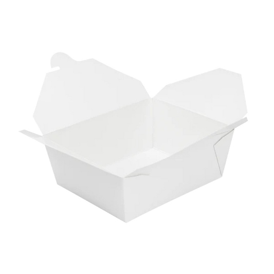 48 fl oz Fold-To-Go Box #8, White