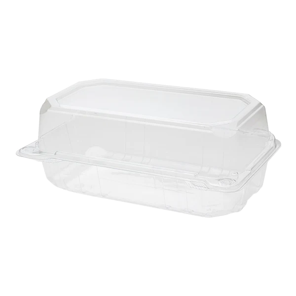 9" x 5" PET Plastic Hinged Containers