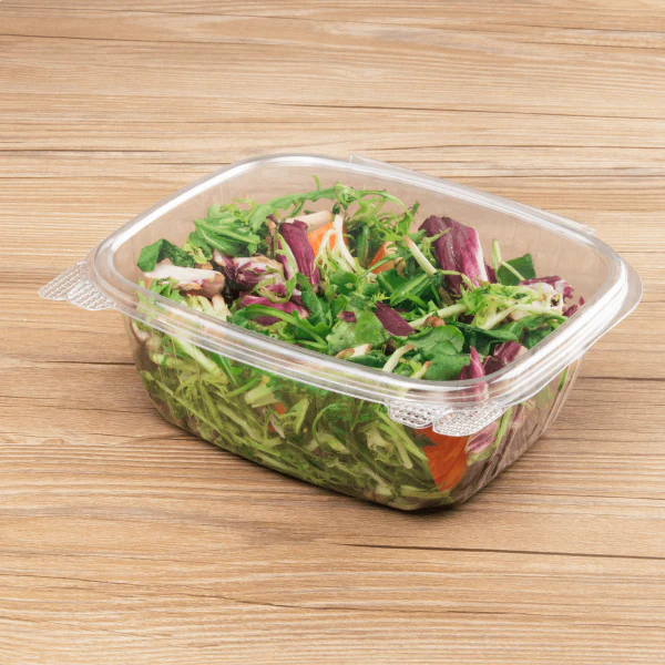 32 oz PET Plastic Hinged Deli Container