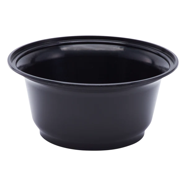 36oz PP Plastic Injection Molding Bowl (179mm), Black