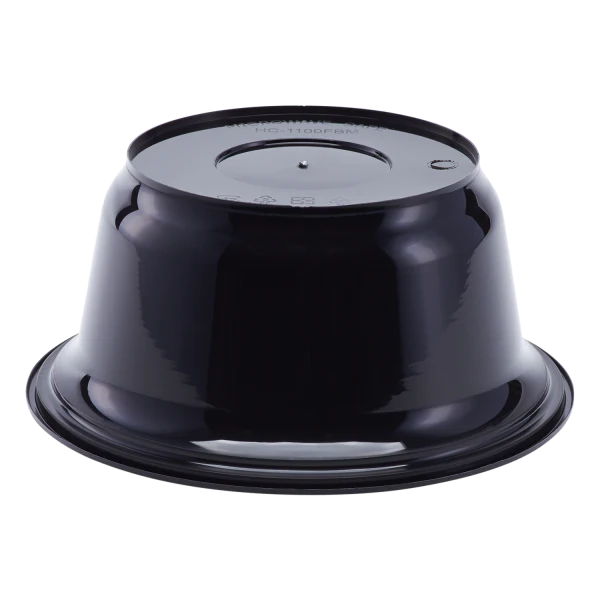 36oz PP Plastic Injection Molding Bowl (179mm), Black