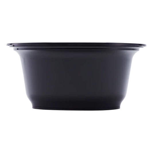 36oz PP Plastic Injection Molding Bowl (179mm), Black