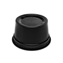 12oz Black PP Injection Molded Round Deli Container with Lid