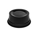 8oz Black PP Injection Molded Round Deli Container with Lid