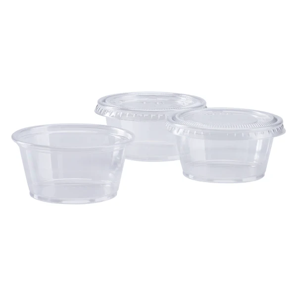 3.25 oz - 5.5 oz PET Portion Cup Lids (73mm)