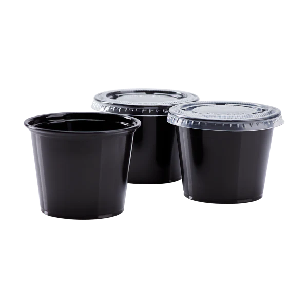 3.25 oz - 5.5 oz PET Portion Cup Lids (73mm)