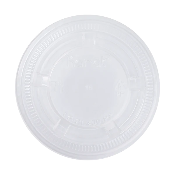 3.25 oz - 5.5 oz PP Plastic Portion Cup Lids (73mm)