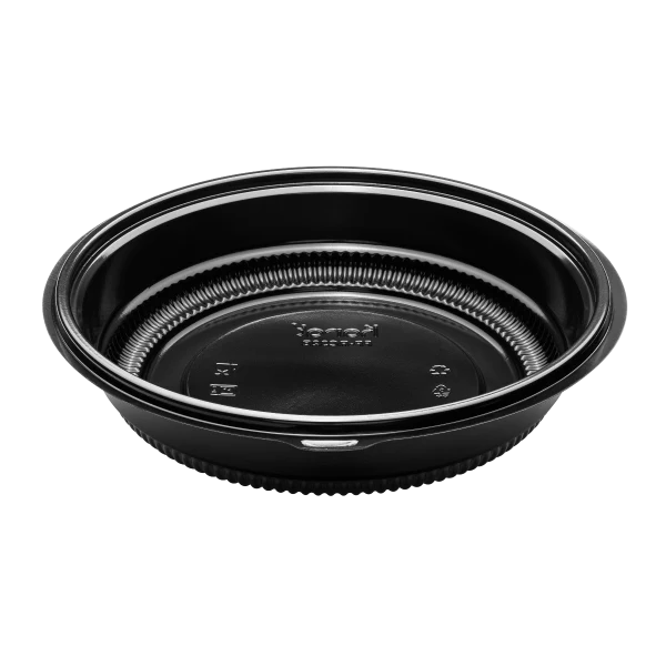 32 oz PP Round Microwaveable Container, Black