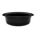 48 oz PP Round Microwaveable Container, Black