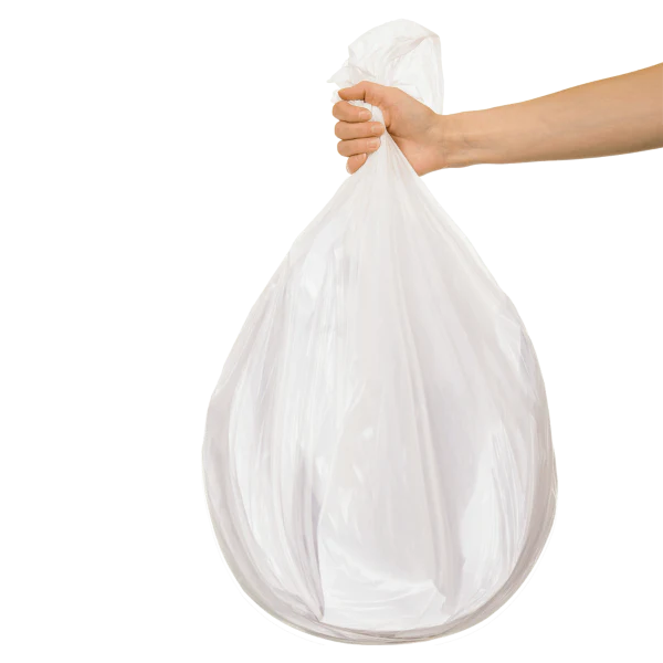 High Density 40-45 Gallon Trash Bags (40" x 48"), 16 Micron