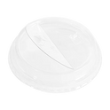 98mm PET Plastic Dome Lids Half Moon Flip Lids