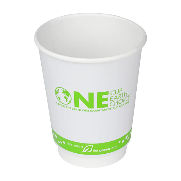 90mm 12oz Eco-Friendly Insulated Paper Hot Cup