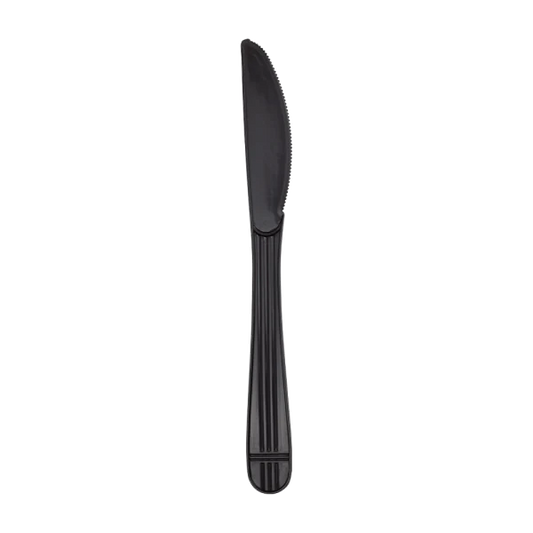 PP Plastic Premium Extra Heavy Weight Knives, Black