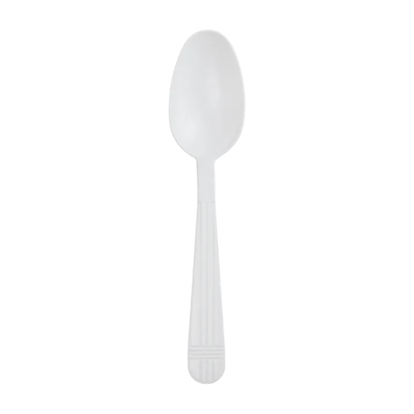 PP Plastic Premium Extra Heavy Weight Tea Spoons, White