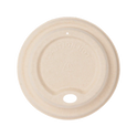 80mm PFAS Free Bagasse Sipper Dome Lid for 8oz Hot Cup