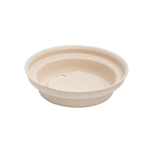 80mm PFAS Free Bagasse Sipper Dome Lid for 8oz Hot Cup