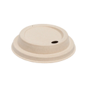 90mm PFAS Free Bagasse Sipper Dome Lids for 10-24oz Hot Cups