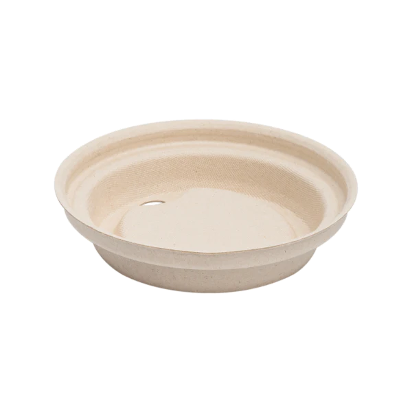 90mm PFAS Free Bagasse Sipper Dome Lids for 10-24oz Hot Cups