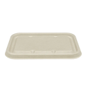 Bagasse Flat Lid for 16-24 oz Bagasse Take Out Container, Rectangular